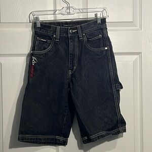 Fubu boy’s black denim shorts. Size 10.